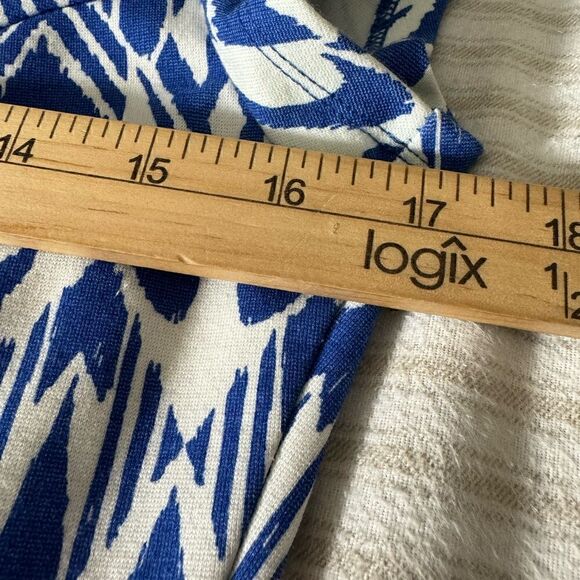 Hatley Dress Womens size Small petite Ikat Print Shift cotton blend embroidered - Picture 12 of 13